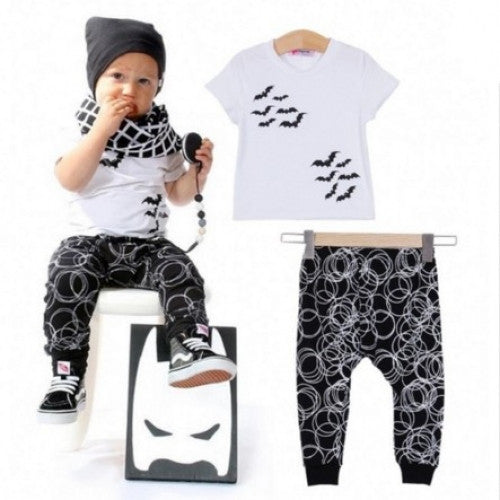 Top T-shirt Pants Outfits Baby Suit