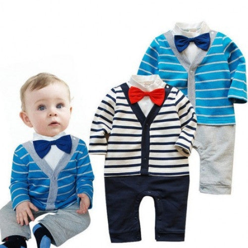 New Baby Boy Clothing Stripe Suit Kids Clothes Set