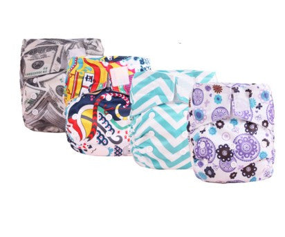 Happy Flute Night AIO Cloth Diaper Velcro Closre Diaper