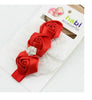 Fashion Elastic Headbands Rose Flower Crystal Baby Hair Accessories