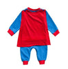 Baby Boy Romper Superman Long Sleeve with Smock